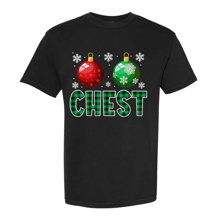 Chest Nuts Christmas  Matching Couple Chestnuts Funny Garment-Dyed Heavyweight T-Shirt