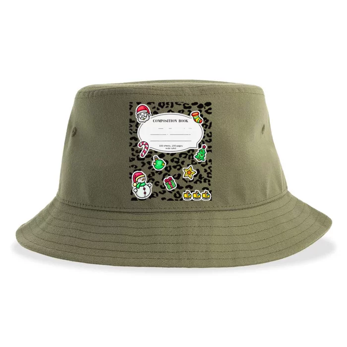 Composition Notebook Costume Matching Group Xmas Sustainable Bucket Hat