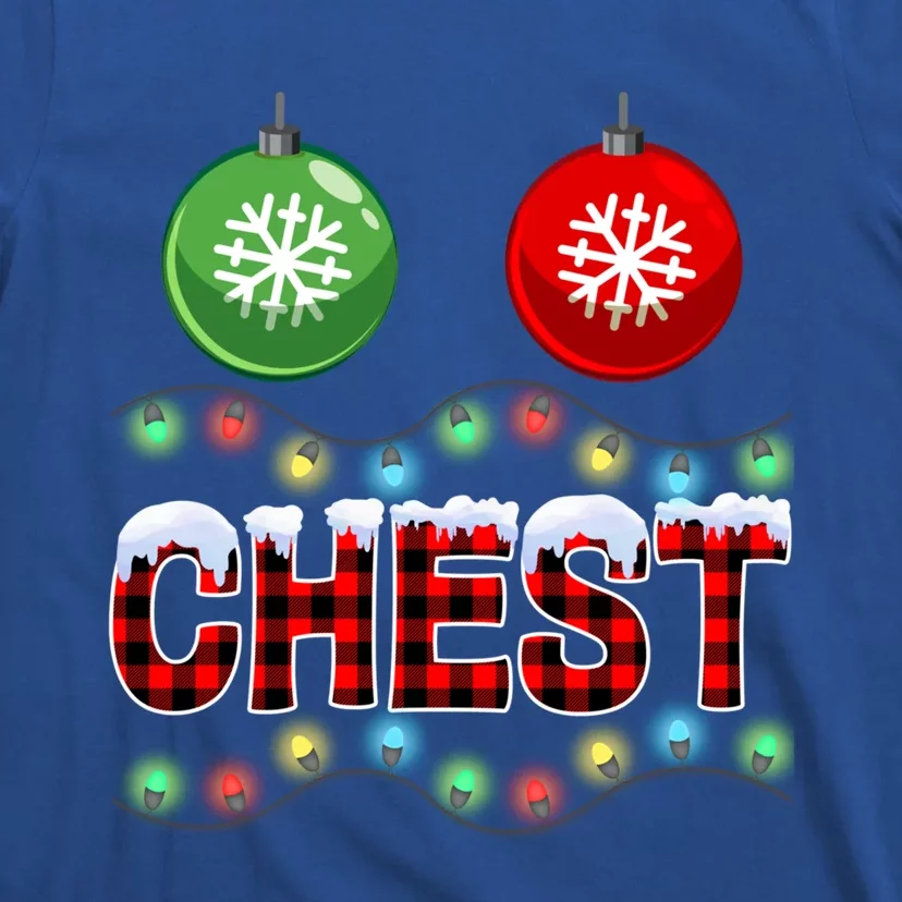 Chest Nuts Christmas Lights Xmas Matching Couple Chestnuts Cute Gift T-Shirt