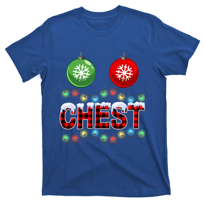 Chest Nuts Christmas Lights Xmas Matching Couple Chestnuts Cute Gift T-Shirt