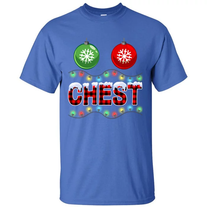 Chest Nuts Christmas Lights Xmas Matching Couple Chestnuts Cute Gift Tall T-Shirt