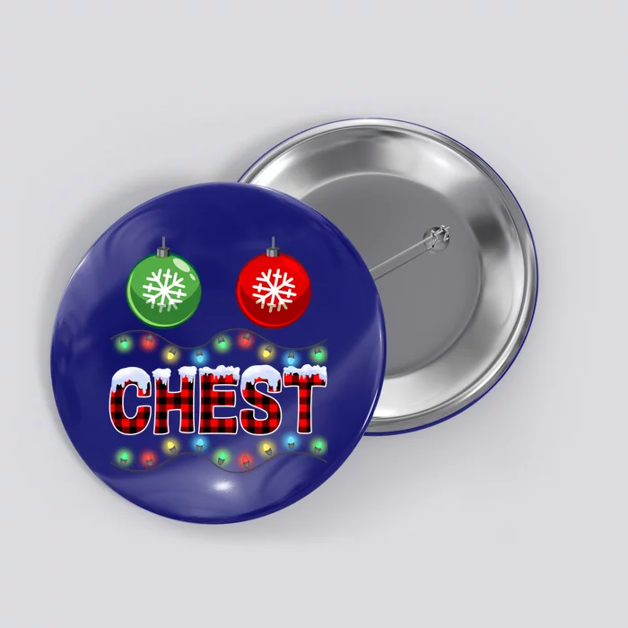 Chest Nuts Christmas Lights Xmas Matching Couple Chestnuts Cute Gift Button