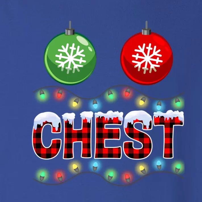 Chest Nuts Christmas Lights Xmas Matching Couple Chestnuts Cute Gift Toddler Long Sleeve Shirt