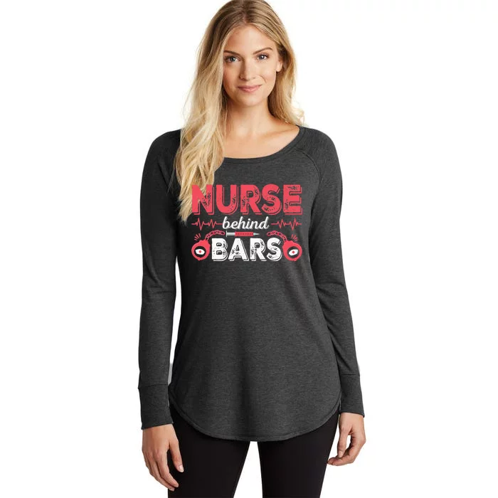 Correctional Nurse Cuffs Inmate Nursing Practitioner RN Women's Perfect Tri Tunic Long Sleeve Shirt