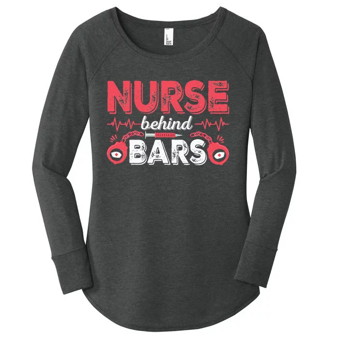 Correctional Nurse Cuffs Inmate Nursing Practitioner RN Women's Perfect Tri Tunic Long Sleeve Shirt