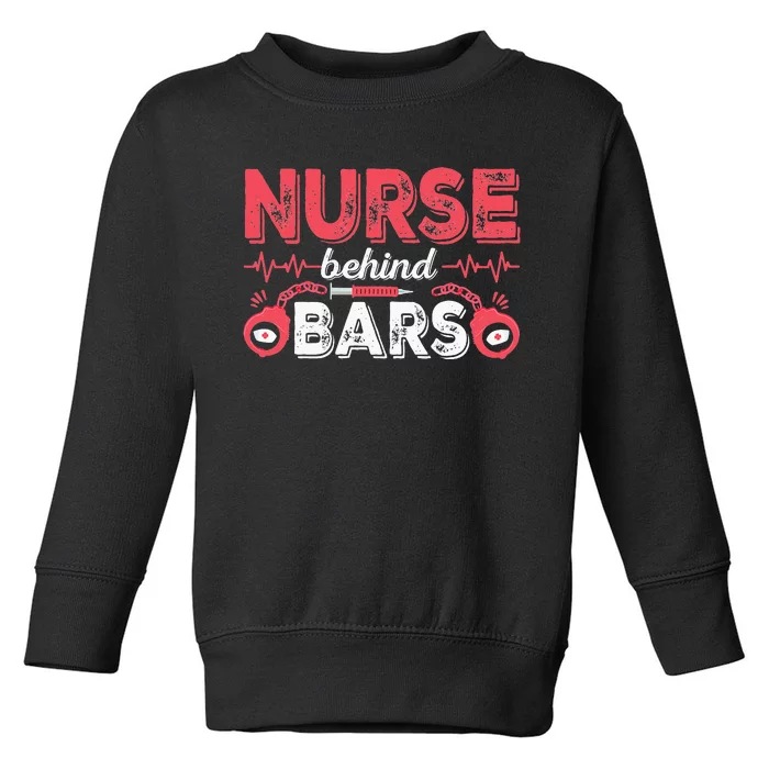 Correctional Nurse Cuffs Inmate Nursing Practitioner RN Toddler Sweatshirt