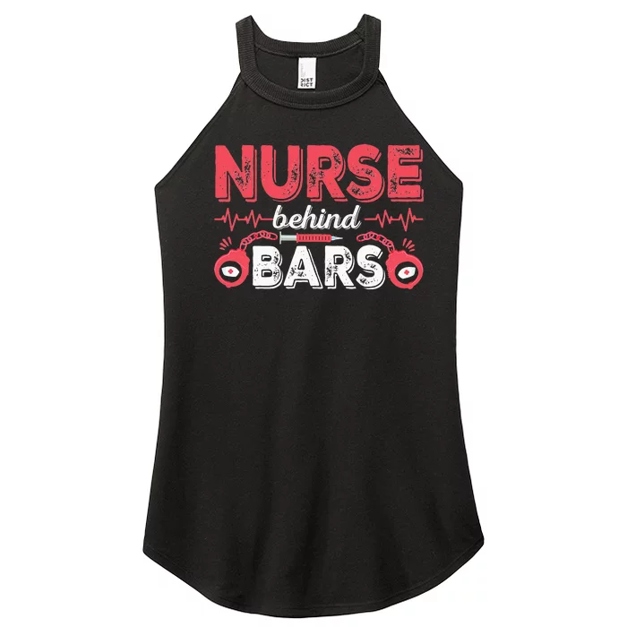 Correctional Nurse Cuffs Inmate Nursing Practitioner RN Women’s Perfect Tri Rocker Tank