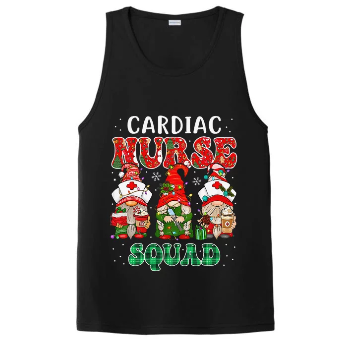 Cardiac Nurse Cute Christmas Gnomes Costume Cardiology Nurse Performance Tank