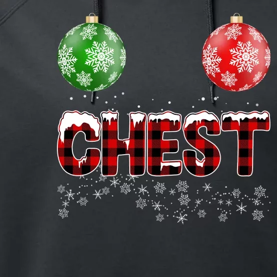 Chest Nuts Christmas Matching Couple Chestnuts Performance Fleece Hoodie