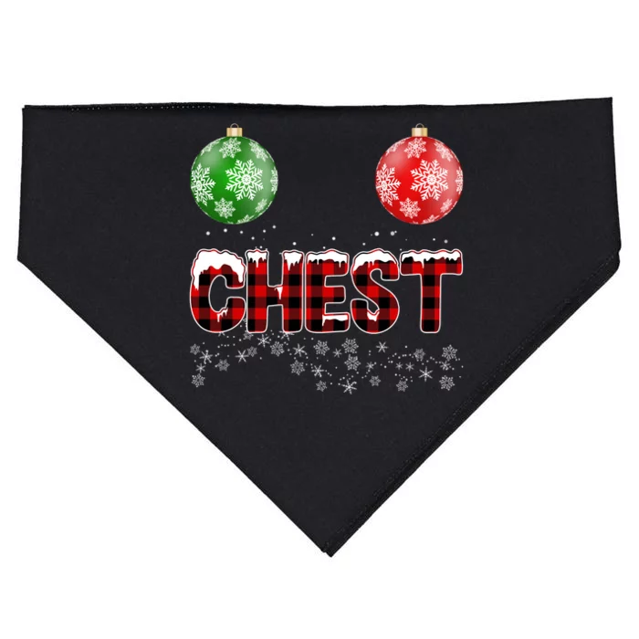 Chest Nuts Christmas Matching Couple Chestnuts USA-Made Doggie Bandana