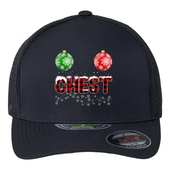 Chest Nuts Christmas Matching Couple Chestnuts Flexfit Unipanel Trucker Cap