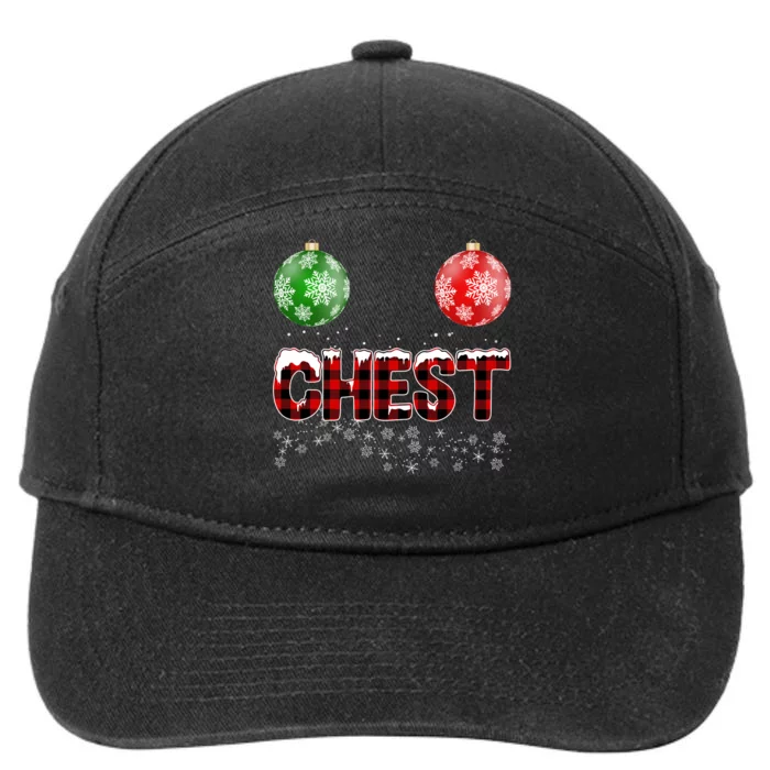 Chest Nuts Christmas Matching Couple Chestnuts 7-Panel Snapback Hat