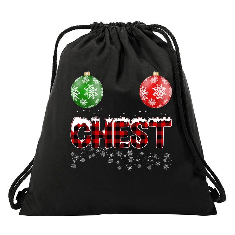 Chest Nuts Christmas Matching Couple Chestnuts Drawstring Bag