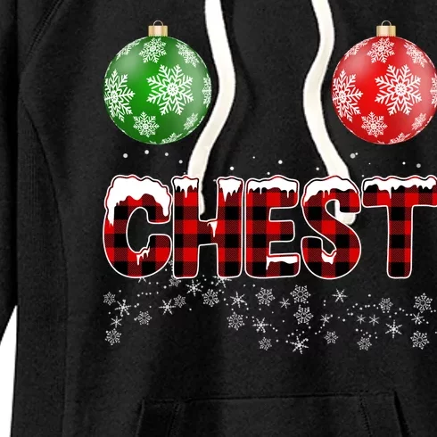 Chest Nuts Christmas Matching Couple Chestnuts Women's Fleece Hoodie