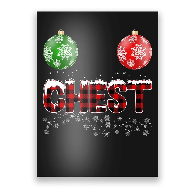 Chest Nuts Christmas Matching Couple Chestnuts Poster