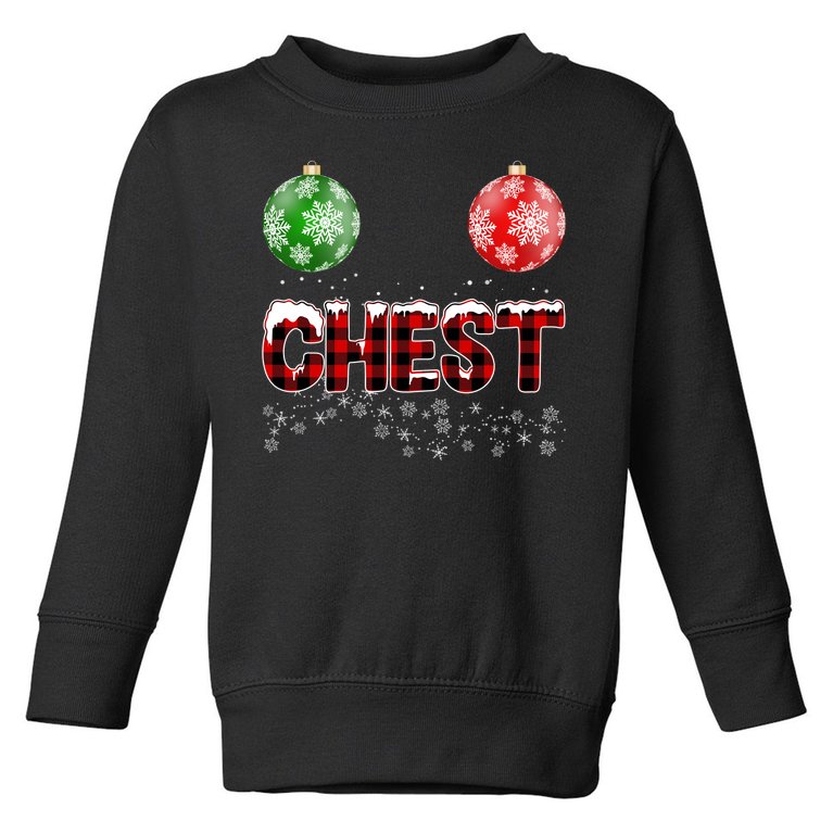 Chest Nuts Christmas Matching Couple Chestnuts Toddler Sweatshirt