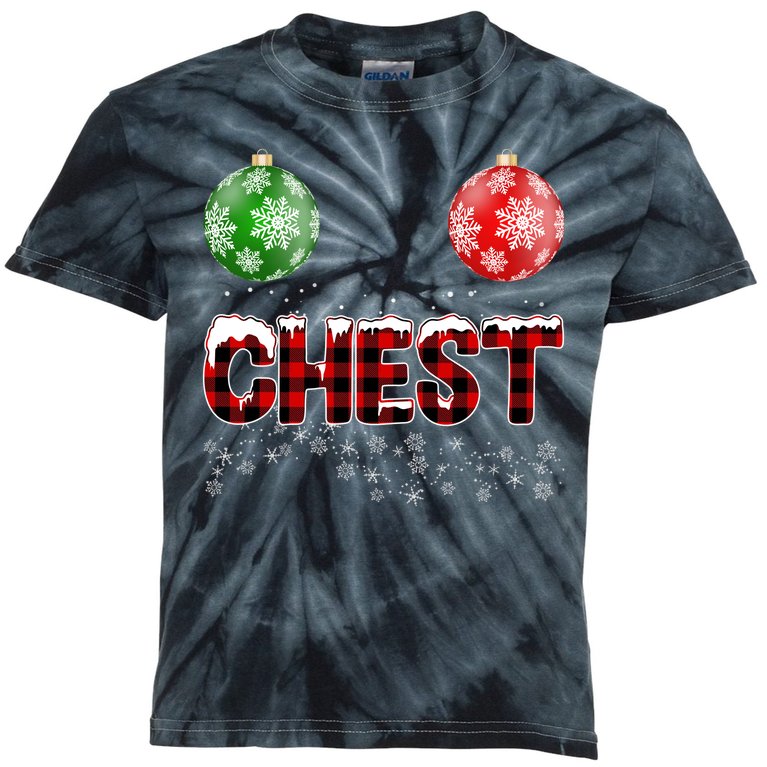Chest Nuts Christmas Matching Couple Chestnuts Kids Tie-Dye T-Shirt