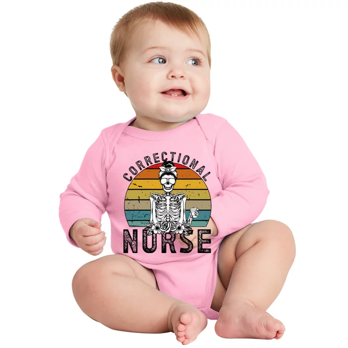 Correctional Nurse Corrections Nurse Correctional Nursing Baby Long Sleeve Bodysuit