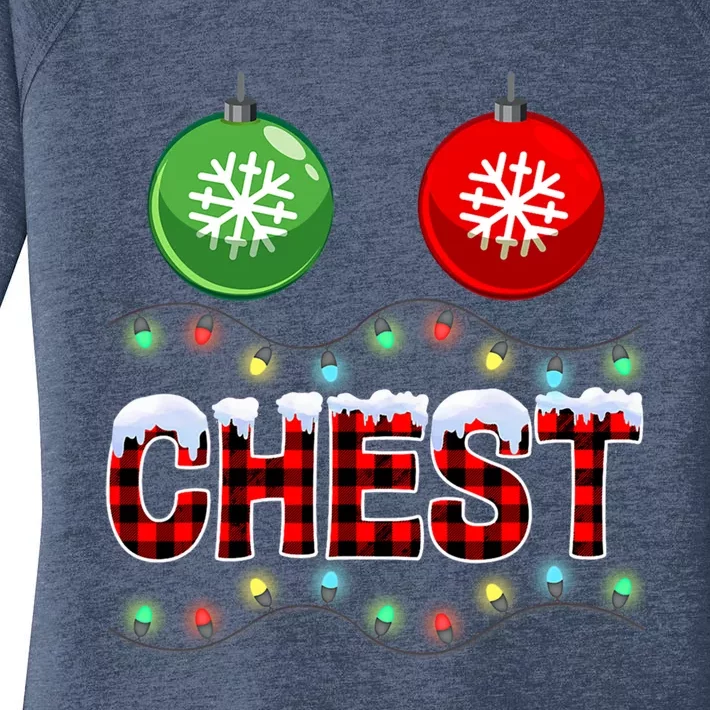 Chest Nuts Christmas Lights Xmas Matching Couple Chestnuts Cute Gift Women's Perfect Tri Tunic Long Sleeve Shirt