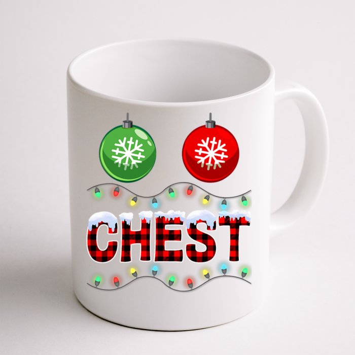 Chest Nuts Christmas Lights Xmas Matching Couple Chestnuts Cute Gift Front & Back Coffee Mug