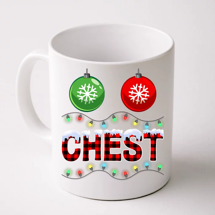 Chest Nuts Christmas Lights Xmas Matching Couple Chestnuts Cute Gift Front & Back Coffee Mug