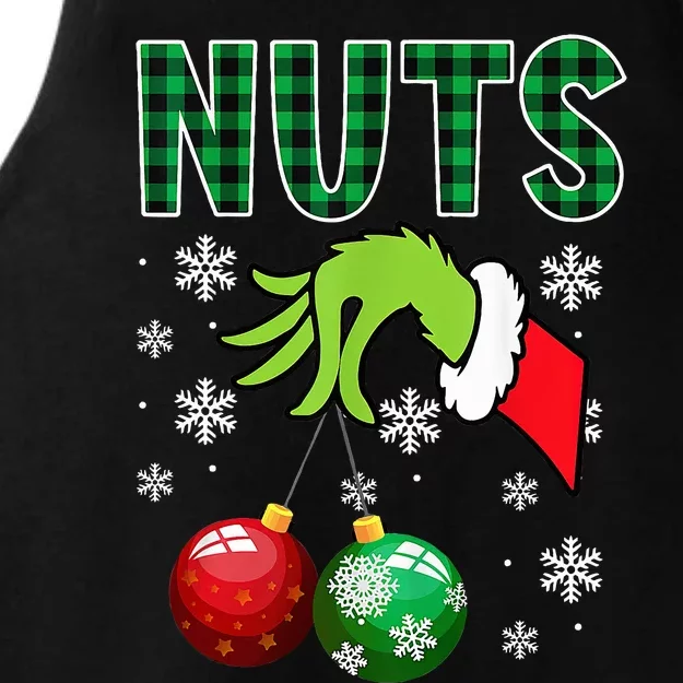 Chest Nuts Christmas  Funny Matching Couple Chestnuts Ladies Tri-Blend Wicking Tank