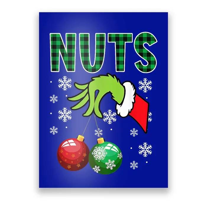 Chest Nuts Christmas  Funny Matching Couple Chestnuts Poster