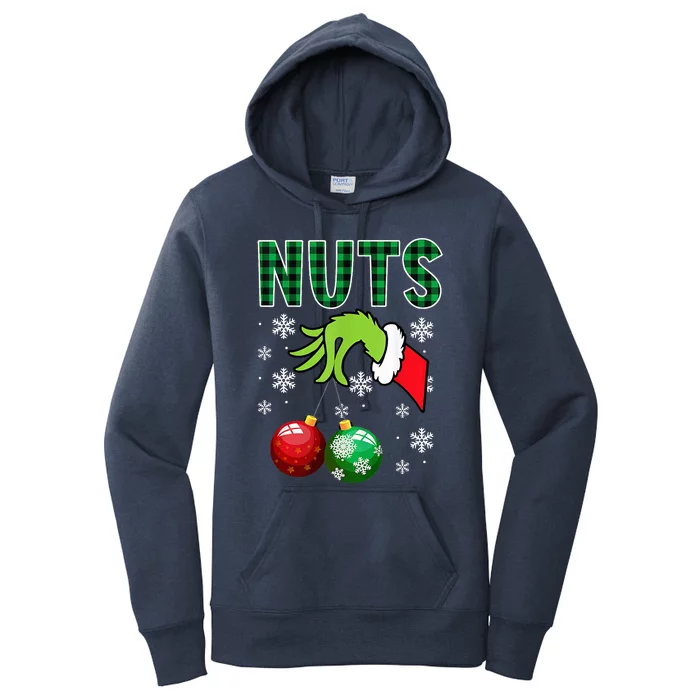 Chest Nuts Christmas  Funny Matching Couple Chestnuts Women's Pullover Hoodie