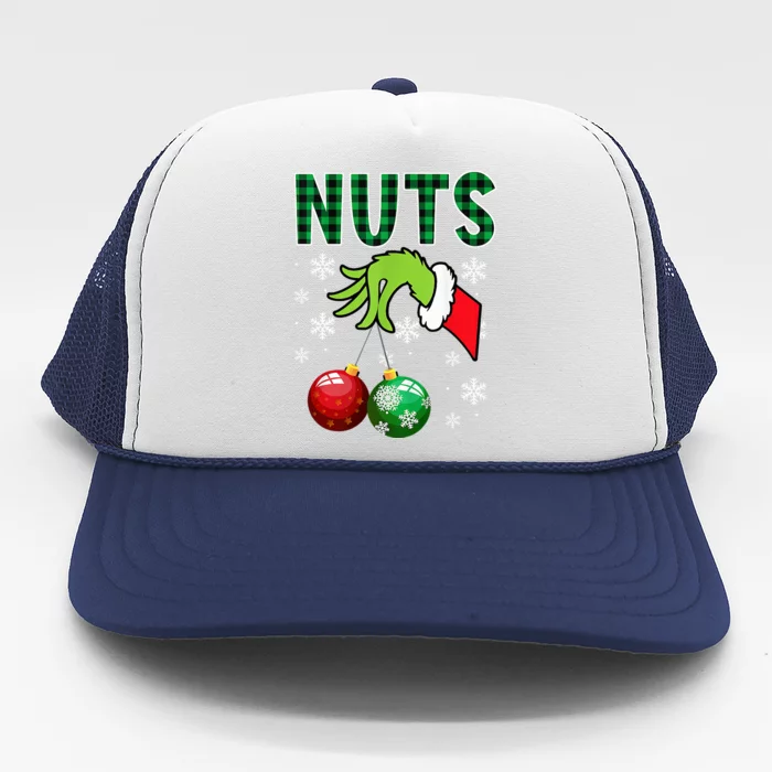 Chest Nuts Christmas  Funny Matching Couple Chestnuts Trucker Hat