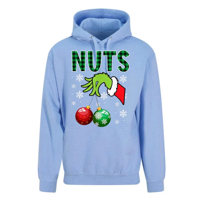 Chest Nuts Christmas  Funny Matching Couple Chestnuts Unisex Surf Hoodie