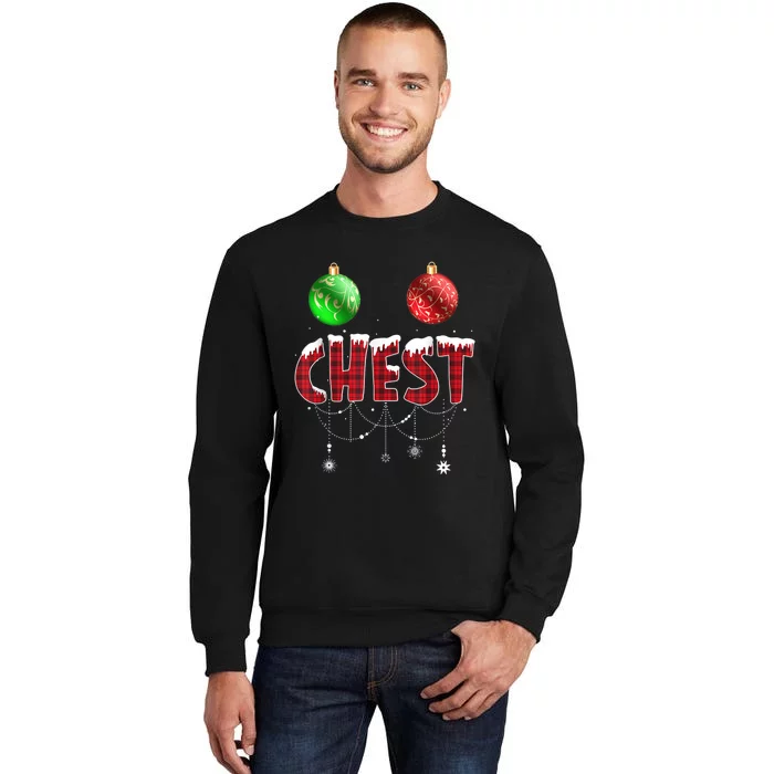 Chest Nuts Christmas  Matching Couple Chestnuts Sweatshirt