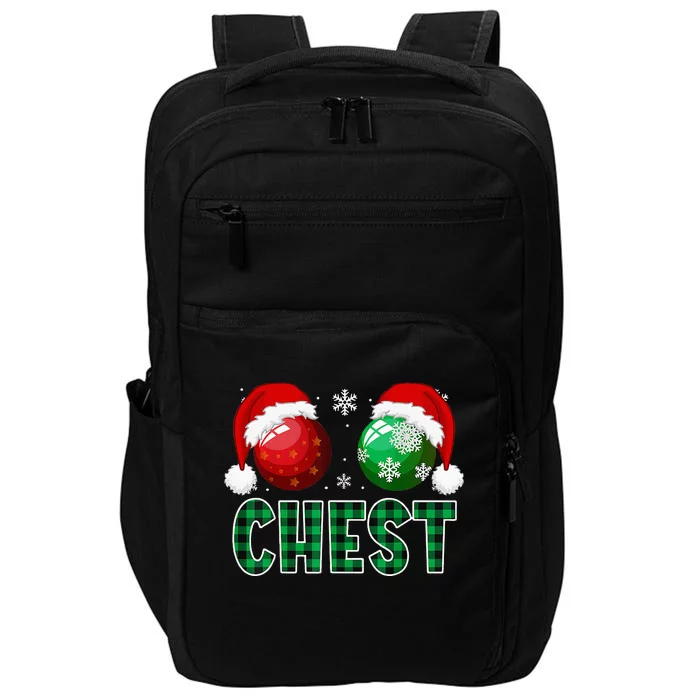 Chest Nuts Christmas Funny Matching Couple Chestnuts Impact Tech Backpack