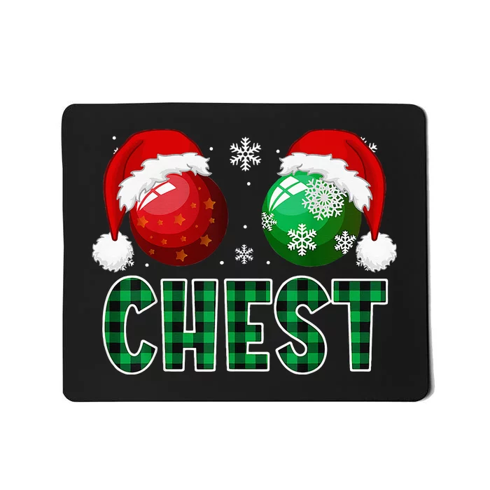 Chest Nuts Christmas Funny Matching Couple Chestnuts Mousepad