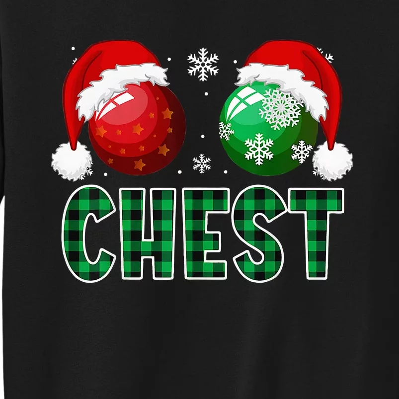 Chest Nuts Christmas Funny Matching Couple Chestnuts Tall Sweatshirt