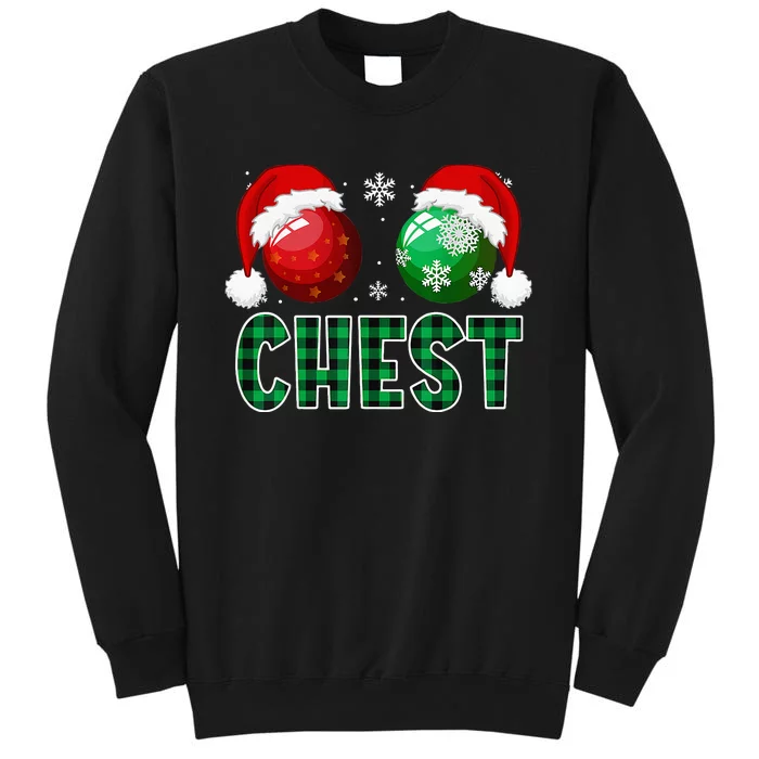 Chest Nuts Christmas Funny Matching Couple Chestnuts Tall Sweatshirt