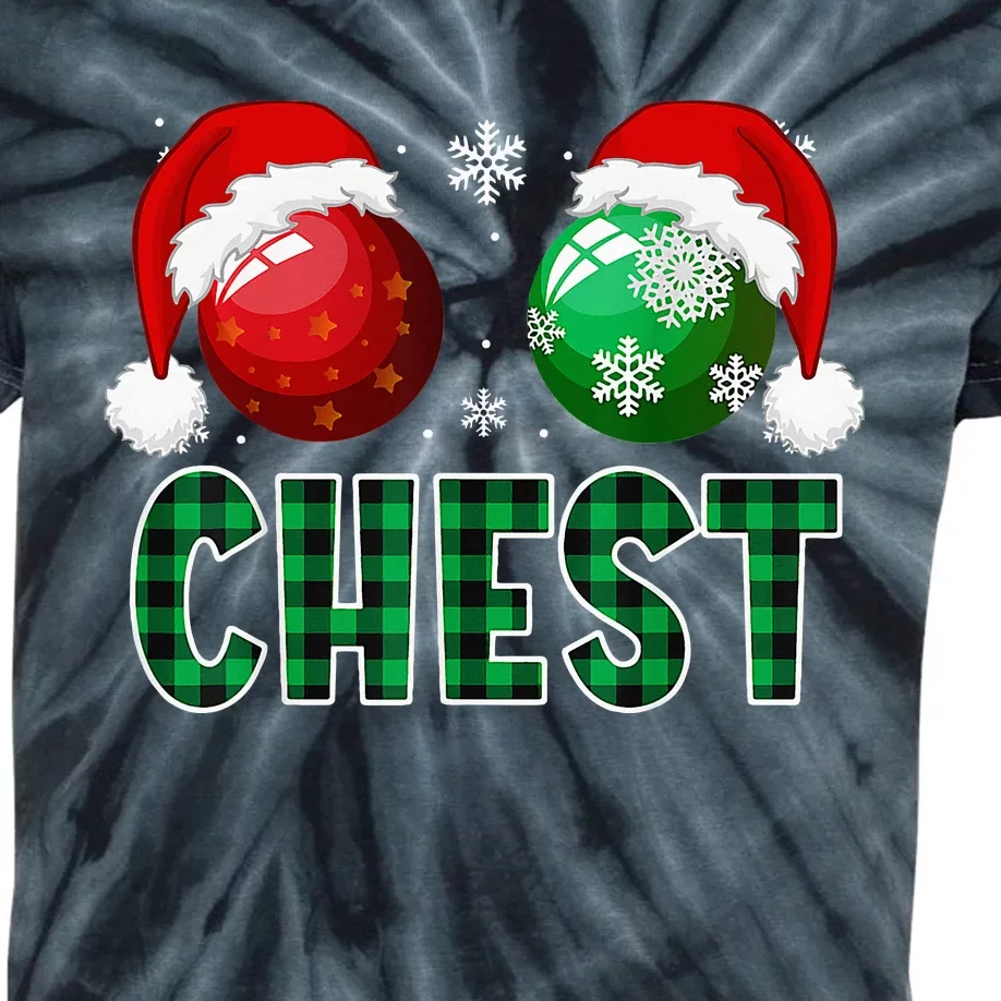 Chest Nuts Christmas Funny Matching Couple Chestnuts Kids Tie-Dye T-Shirt