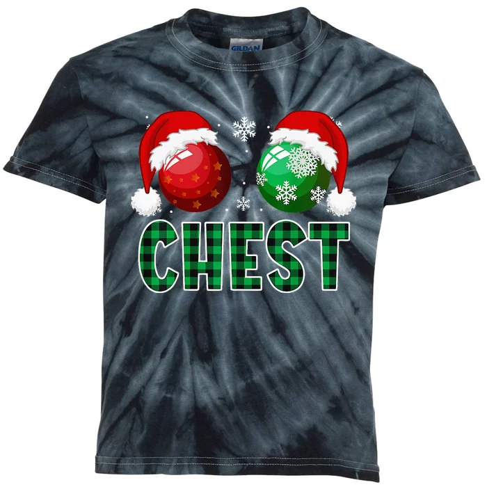 Chest Nuts Christmas Funny Matching Couple Chestnuts Kids Tie-Dye T-Shirt