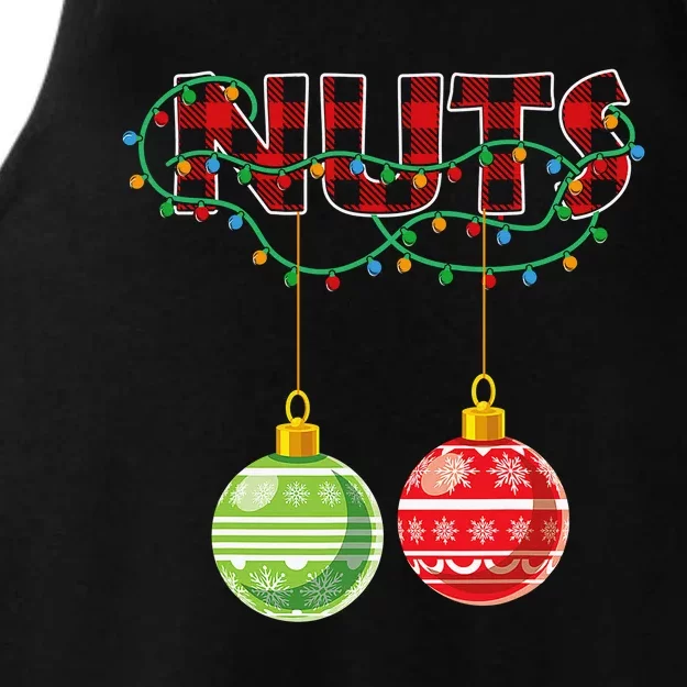 Chest Nuts Christmas Matching Couple Chestnuts Ladies Tri-Blend Wicking Tank