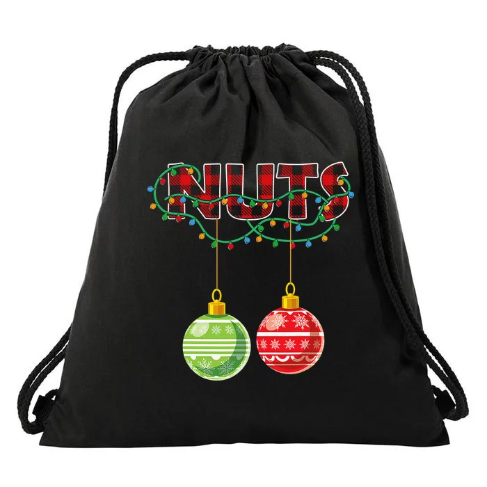 Chest Nuts Christmas Matching Couple Chestnuts Drawstring Bag