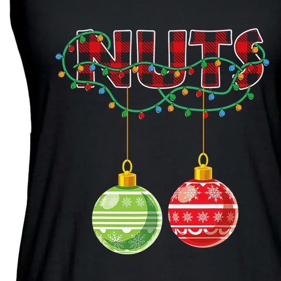 Chest Nuts Christmas Matching Couple Chestnuts Ladies Essential Flowy Tank