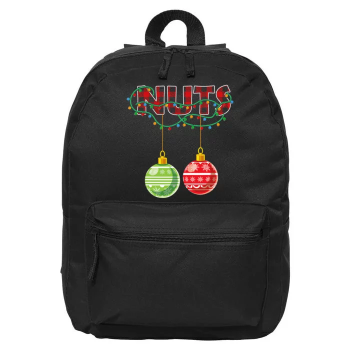 Chest Nuts Christmas Matching Couple Chestnuts 16 in Basic Backpack