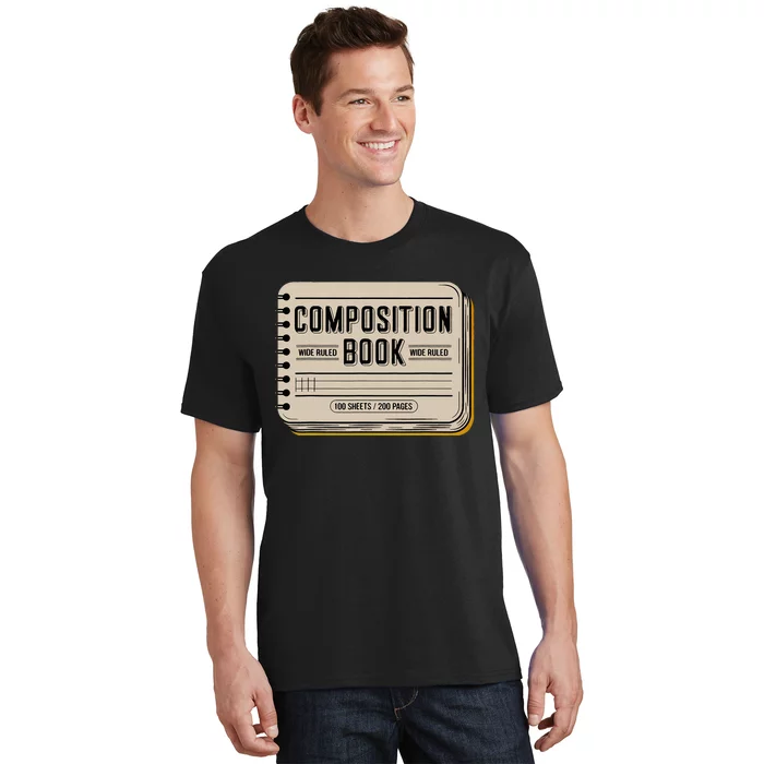 Composition Notebook Costume Teacher Group Matching T-Shirt