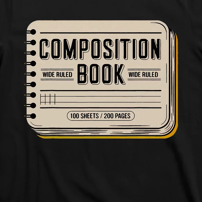 Composition Notebook Costume Teacher Group Matching T-Shirt