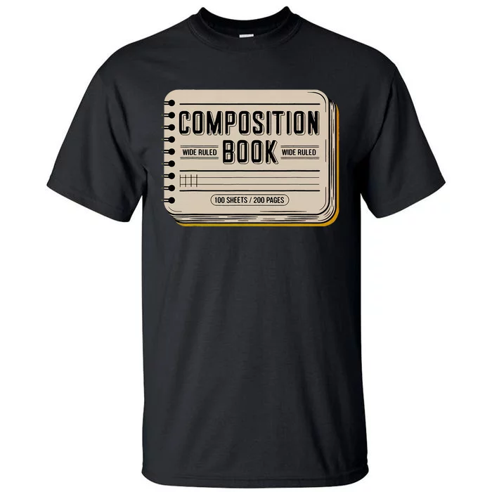 Composition Notebook Costume Teacher Group Matching Tall T-Shirt