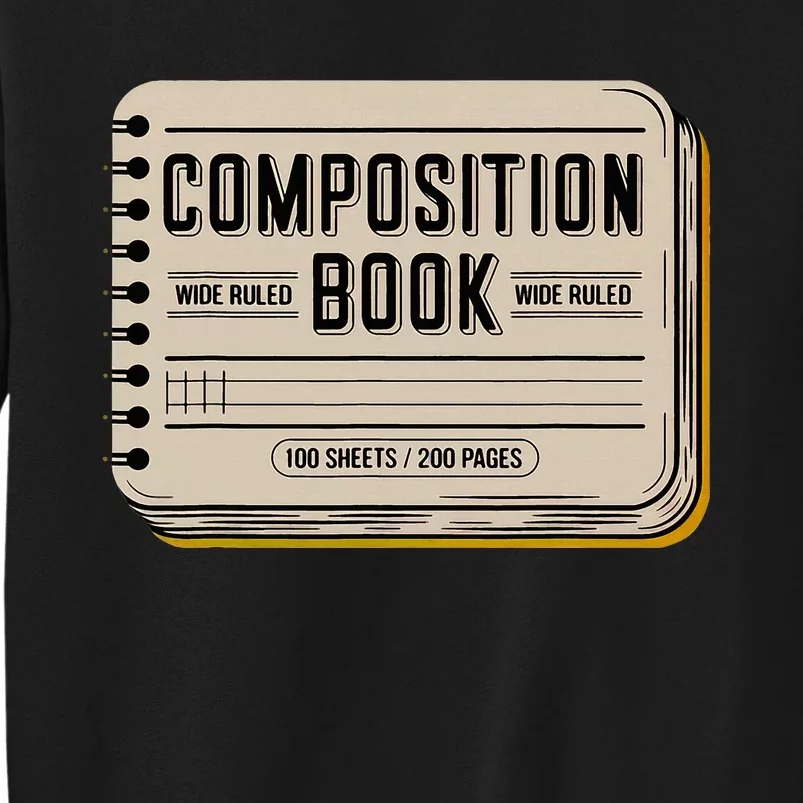 Composition Notebook Costume Teacher Group Matching Tall Sweatshirt