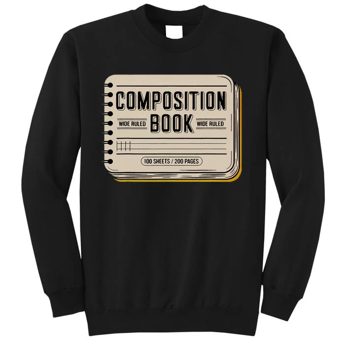 Composition Notebook Costume Teacher Group Matching Tall Sweatshirt