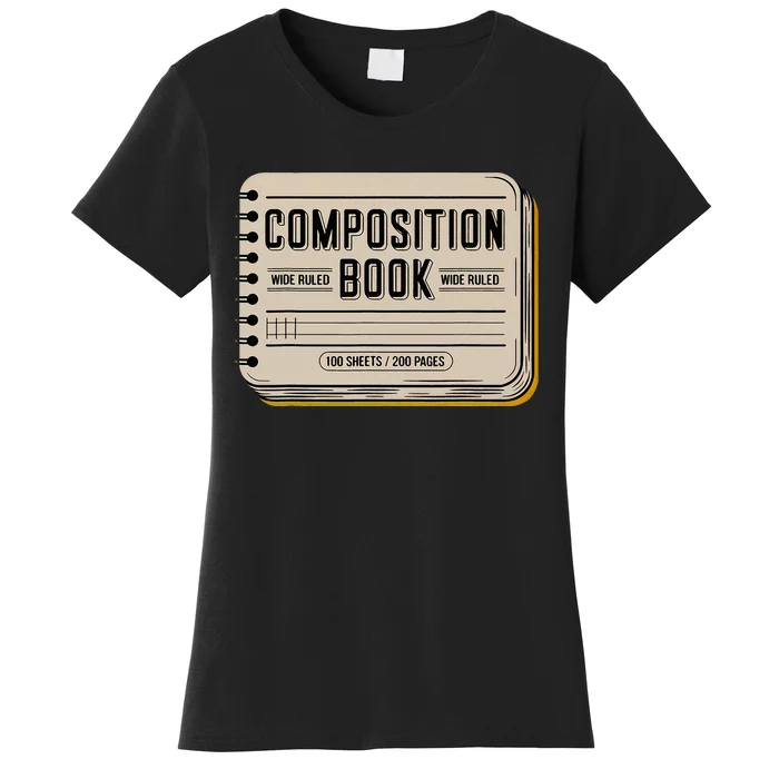 Composition Notebook Costume Teacher Group Matching Women's T-Shirt