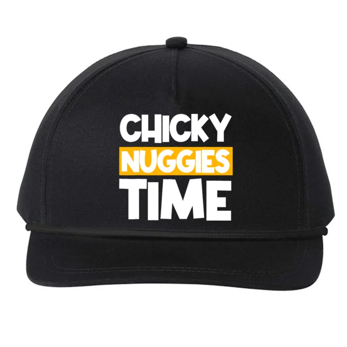 Chicky Nuggies Chicken Nuggets Lover Baked Fried Breaded Snapback Five-Panel Rope Hat