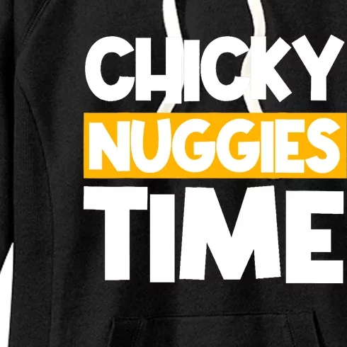 Chicky Nuggies Chicken Nuggets Lover Baked Fried Breaded Women's Fleece Hoodie