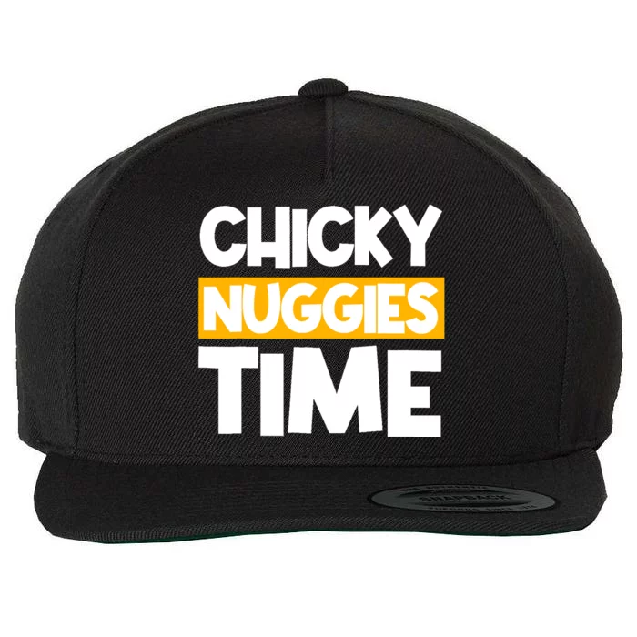 Chicky Nuggies Chicken Nuggets Lover Baked Fried Breaded Wool Snapback Cap